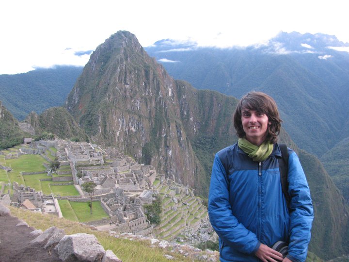 Dai Davies at Machu Picchu in Peru